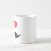 I Heart Mustache Koffiemok (Center)