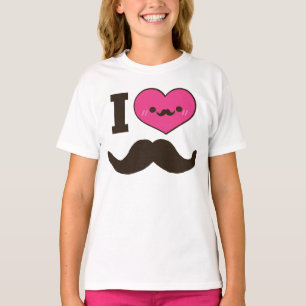 I Heart Mustaches T-shirt