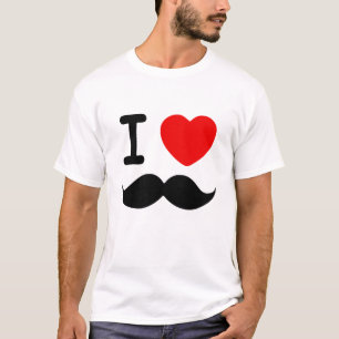 I Heart Mustaches T-shirt