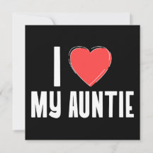 I (Heart) My Auntie Kaart - Sweet Love voor Auntie