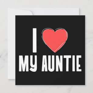 I (Heart) My Auntie Kaart - Sweet Love voor Auntie