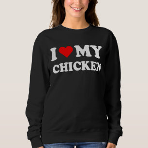 I Heart My Chicken Ik hou van mijn kippen Schattig Trui