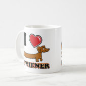 I-HEART-MY-WEINER KOFFIEMOK (Voorkant links)