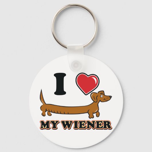 I-HEART-MY-WEINER SLEUTELHANGER (Voorkant)