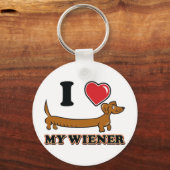 I-HEART-MY-WEINER SLEUTELHANGER (Voorkant)