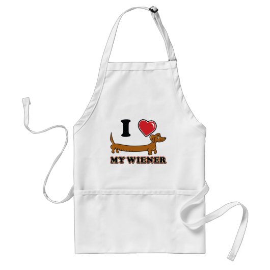 I-HEART-MY-WEINER STANDAARD SCHORT (Voorkant)