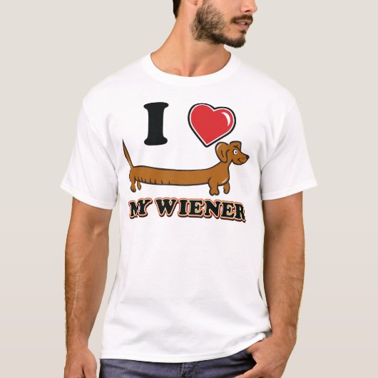 I-HEART-MY-WEINER T-SHIRT (Voorkant)