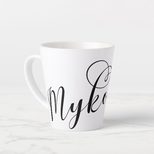 I Heart Mykonos, Griekenland, Glass, bevroren Latte Mok (Linkerhoek)