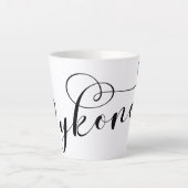 I Heart Mykonos, Griekenland, Glass, bevroren Latte Mok (Voorkant)