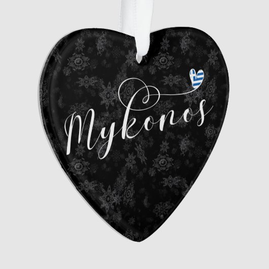 I Heart Mykonos, Griekenland Ornament (voorkant)