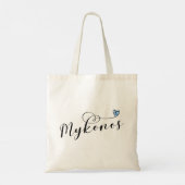 I Heart Mykonos, Griekenland Tote Bag (Achterkant)