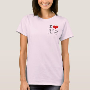 I "Heart" N.E.D. - Algemene kanker T-shirt