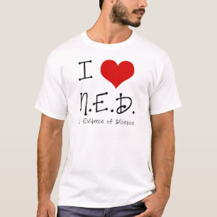 I "Heart" N.E.D. - Algemene kanker T-shirt