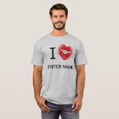 I_HEART_____ (naam invoegen) T-shirt (Voorkant volledig)