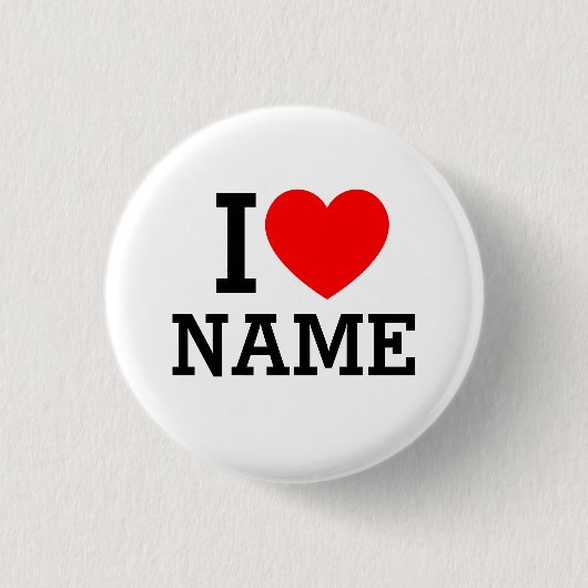 I Heart Name Button (Voorkant)