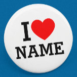 I Heart Name Button<br><div class="desc">Schrijf uw gewenste Naam of Tekst op de naamSectie.</div>