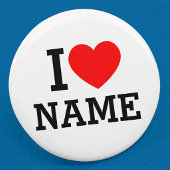 I Heart Name Button