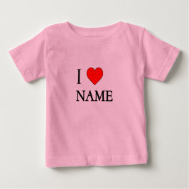 I heart name (customisable)