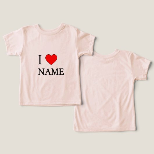 I heart name (customisable) (Ontwerp Voorkant & Achterkant)