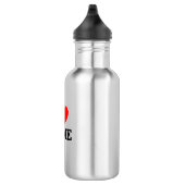 I Heart Name Stainless Steel Water Bottle Waterfles (Rechts)