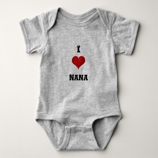 I Heart Nana Baby Bodysuit (Voorkant)