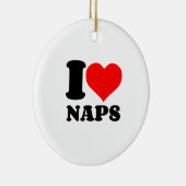 I HEART NAPS KERAMISCH ORNAMENT (Rechts)