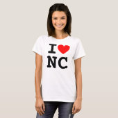 I Heart NC Shirt (Voorkant volledig)