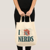 I Heart NERDS Canvas tas (Voorkant (product))