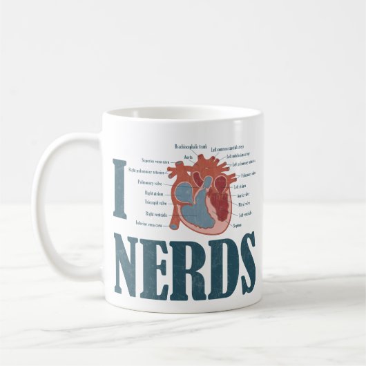 I Heart NERDS Koffiemok (Links)