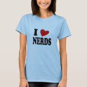 I 'Heart' Nerds T-shirt (Voorkant)
