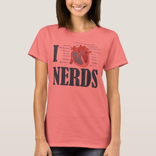 I Heart NERDS T-shirt (Voorkant)
