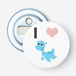 I Heart Nessie Button Flesopener