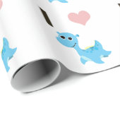 I Heart Nessie Cadeaupapier (Rol Hoek)