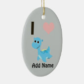 I Heart Nessie Keramisch Ornament (Rechts)