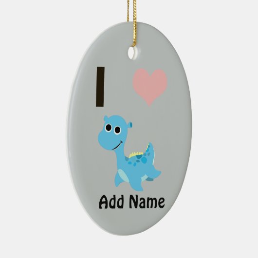 I Heart Nessie Keramisch Ornament (Rechts)