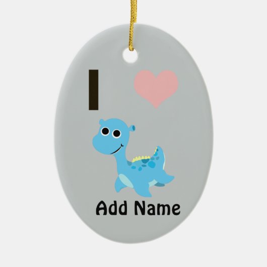 I Heart Nessie Keramisch Ornament (Voorkant)
