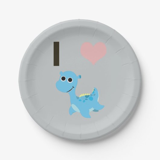 I Heart Nessie Papieren Bordje (Voorkant)