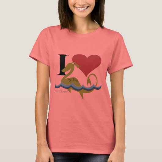 I Heart Nessie T-shirt (Voorkant)
