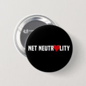 I Heart Net Neutrality Ronde Button 5,7 Cm (Voorkant /achterkant)