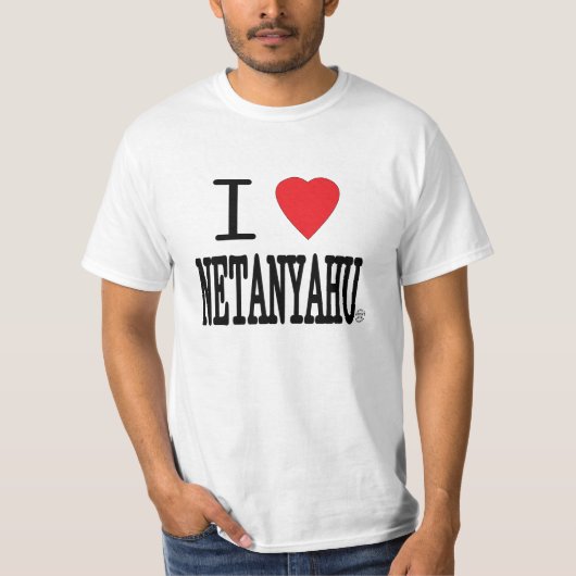I Heart Netanyahu T-shirt (Voorkant)