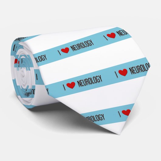I Heart Neurology Stropdas (Opgerold)