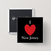 I Heart New Jersey Button (Voorkant /achterkant)