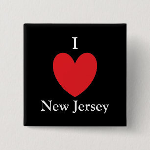 I Heart New Jersey Button