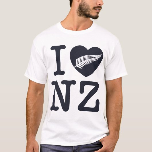 I heart New Zealand T-shirt (Voorkant)