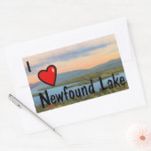 I Heart Newfound Lake Rechthoekige Sticker (Envelop)