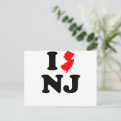 I Heart NJ Briefkaart (Staand voorkant)