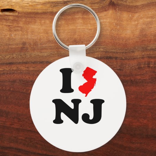 I Heart NJ Sleutelhanger (Voorkant)