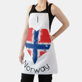 I Heart Noorwegen Noorse vlag Schort (Insitu)