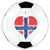 I Heart Noorwegen Noorse vlag Voetbal (Voorkant)