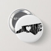 I Heart North Carolina Grunge Outline State Love Ronde Button 5,7 Cm (Voorkant /achterkant)